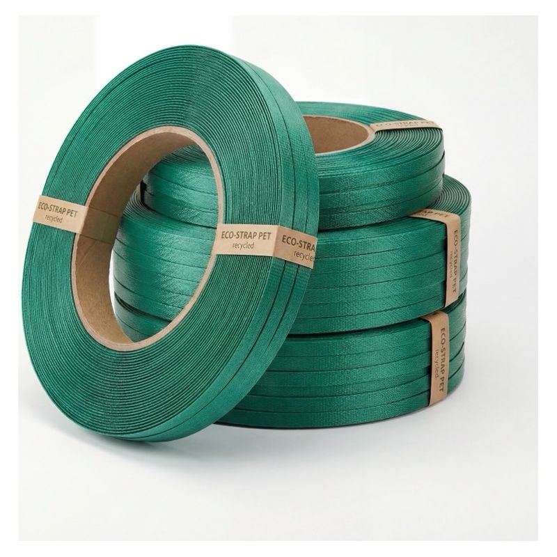 Green PET polyester strapping coils